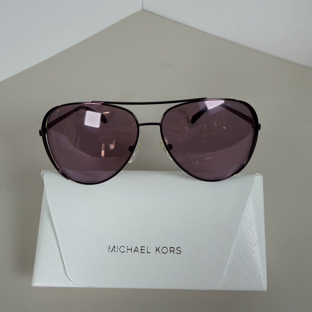 Michael Kors Chelsea Bright 1015AK Cordovan Aviator Full Rim Women's Sunglasses